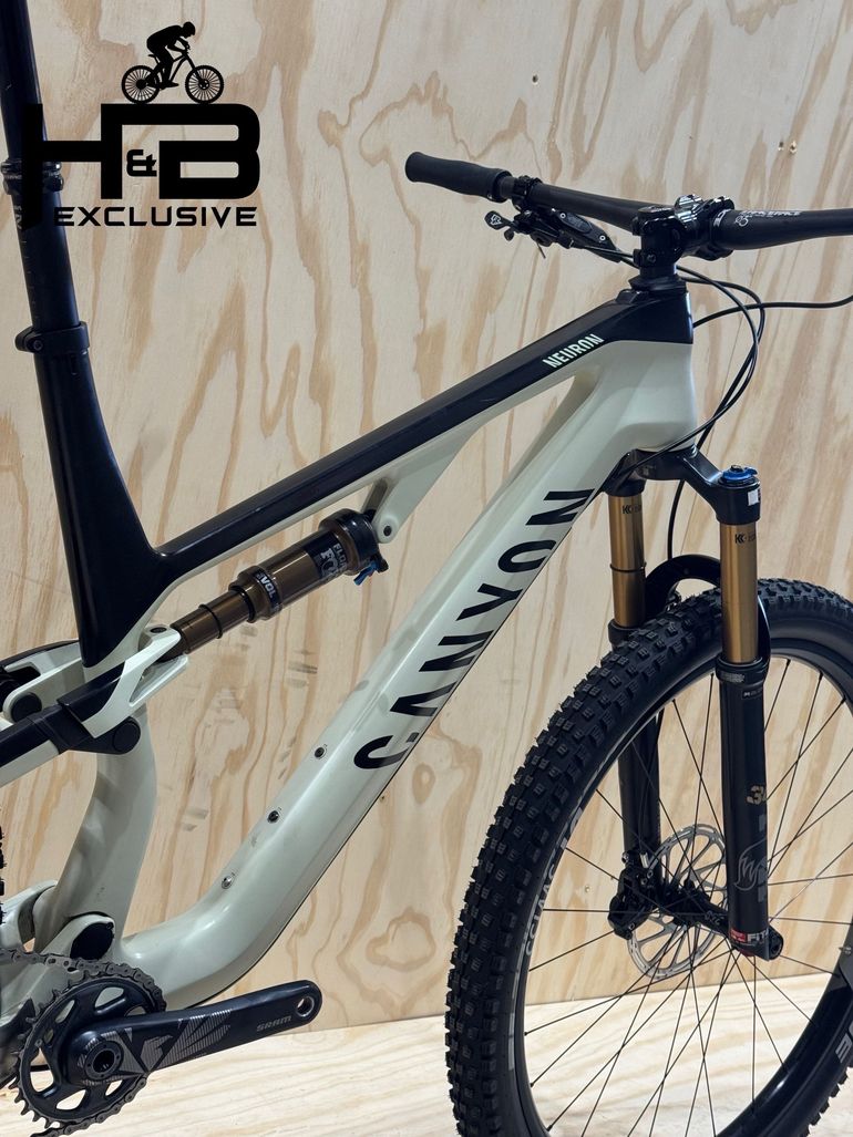 Used Canyon Neuron CF 9 SL Carbon Sram GX AXS 2022 Mountainbike, White — image 11 of 13