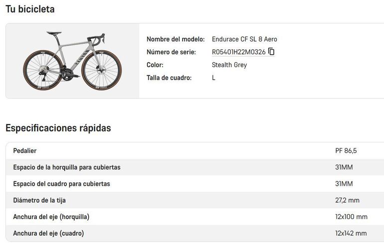 Used Canyon Endurace CF SL 8 Aero 2023 2023 Road & Gravel, Light Gray — image 7 of 28