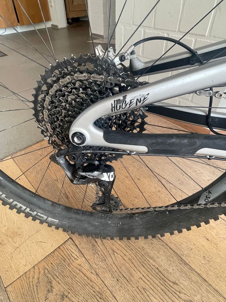 Used Propain Hugene SRAM X01 Eagle 2018 Mountainbike, Hellgrau — image 2 of 5