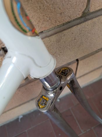 Used Columbus C Bresci Columbus Aelle Frameset 53x53 Frameset 1980 Road & Gravel, White — image 5 of 14