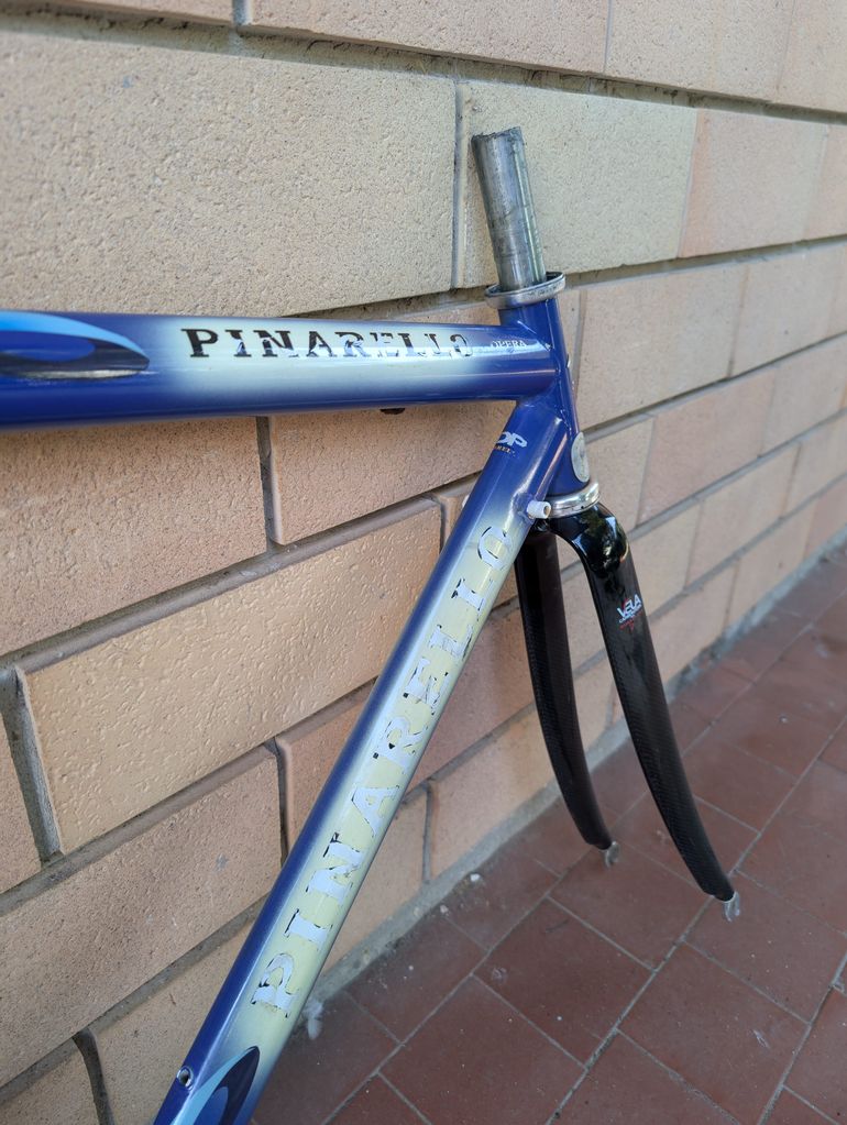 Used Pinarello Pinarello Opera 53 C/c Frameset 1995 Road & Gravel, Blau — image 8 of 15