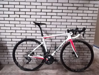 Used Specialized Men's Tarmac Disc Comp 2019 2019 Road & Gravel, White — image 7 of 17