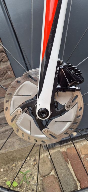 Used Specialized Men's Tarmac Disc Comp 2019 2019 Road & Gravel, White — image 14 of 17