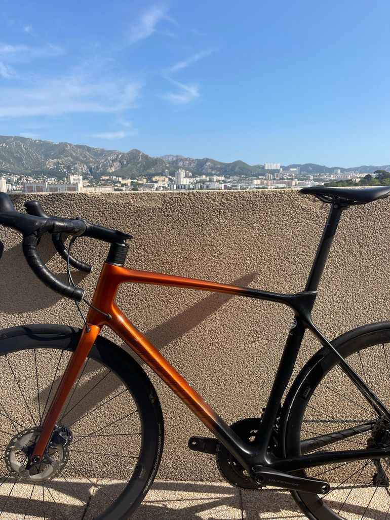 Used Giant TCR Advanced Pro Disc 0 Ultegra Di2 2022 Frameset 2022 Road & Gravel, Orange — image 2 of 6