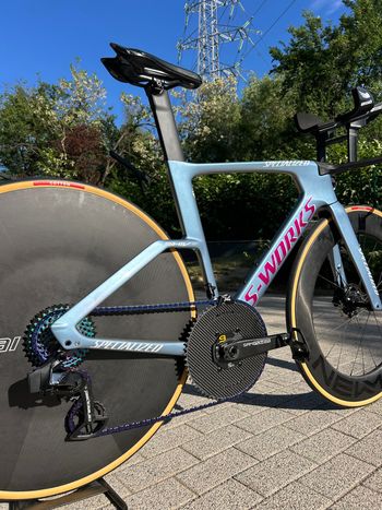 Used Specialized S-Works Shiv TT Disc Module - FACT 11r Carbon 2025 2025 Road & Gravel, Blue — image 8 of 9