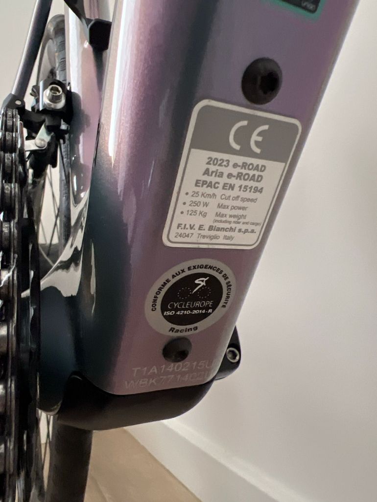 Used Bianchi Aria e-Road 105 2023 2023 Road & Gravel, Blue — image 11 of 12