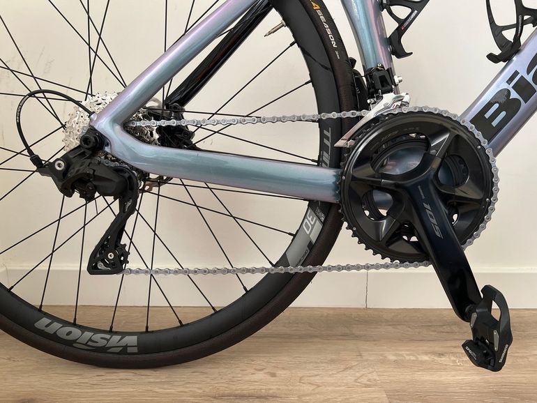 Used Bianchi Aria e-Road 105 2023 2023 Road & Gravel, Blue — image 3 of 12