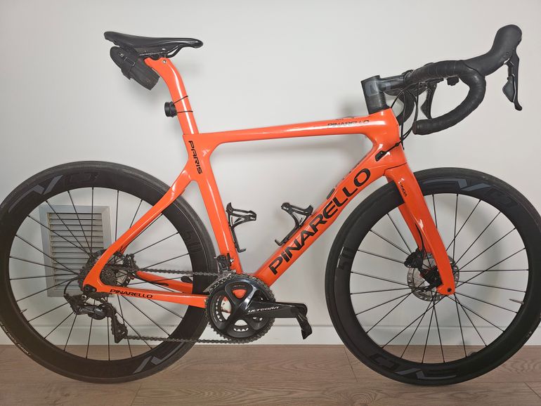 Used Pinarello PARIS ULTEGRA 11S DISK 2021 2021 Road & Gravel, Orange — image 2 of 5