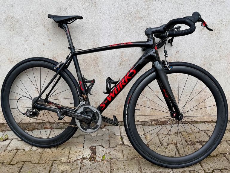 Used Specialized Specialized S-Works Tarmac SL4 Aero Schwarz Rot RH 54 2012 Road & Gravel, Schwarz — image 11 of 25