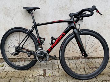 Brugt Specialized S-Works Tarmac SL4 Aero Schwarz Rot RH 54 2012 Road & Gravel