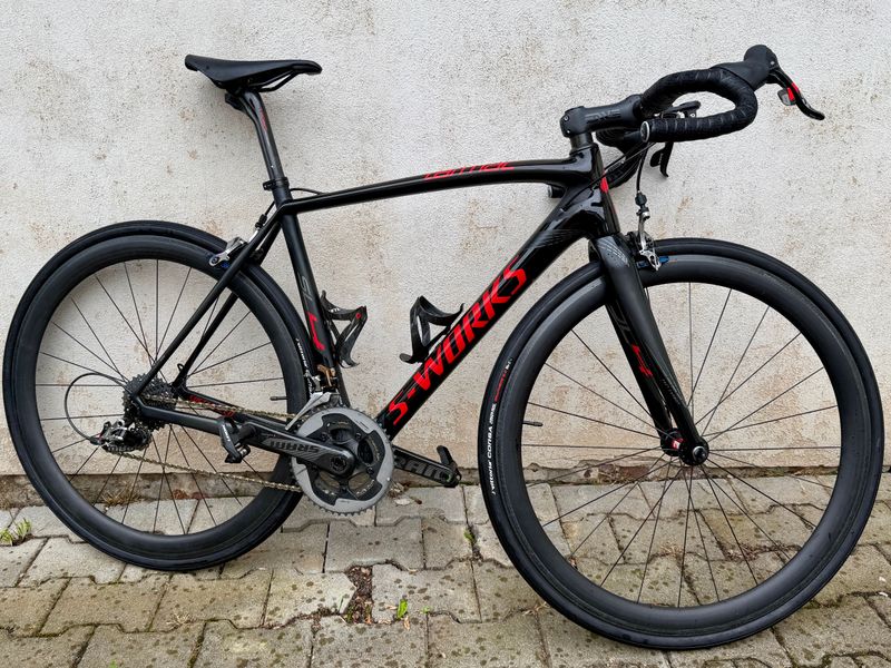 Gebrauchtes Specialized S-Works Tarmac SL4 Aero Schwarz Rot RH 54 2012 Road & Gravel
