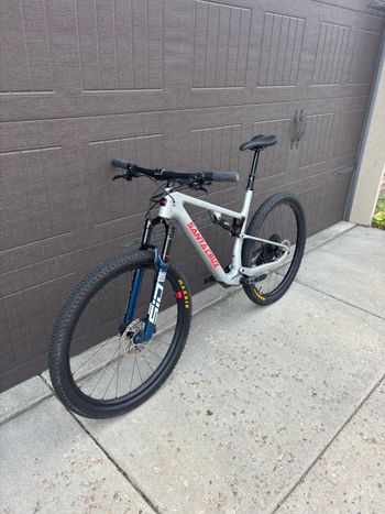 Used Santa Cruz Blur X0 AXS RSV / Carbon CC 2025 2025 Mountainbike, Light Gray, 29 — image 5 of 13