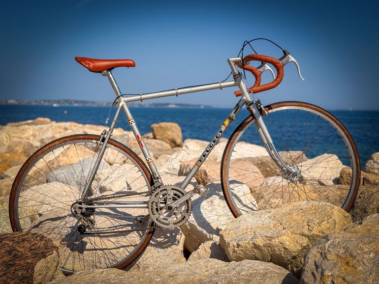 Used Peugeot Peugeot Custom Simplex Vintage 1980 Road & Gravel, Light Gray — image 4 of 6