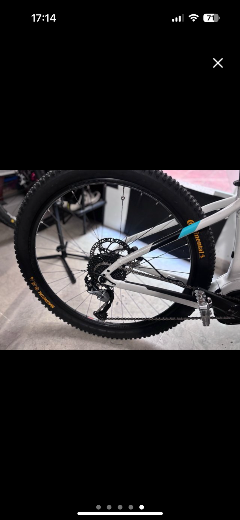 Used Trek Powerfly Shimano Deore 2019 Mountainbike, White — image 3 of 3