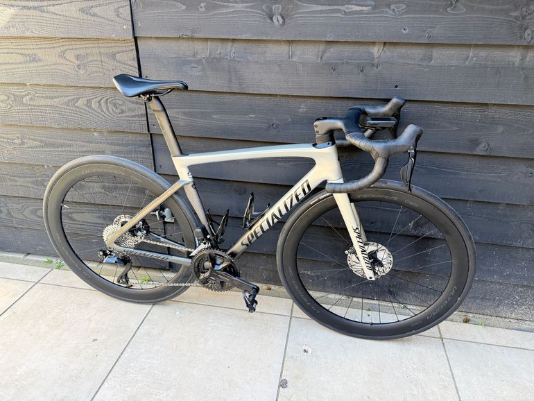 Used Specialized Tarmac SL7 Expert 2021 2021 Road & Gravel, Light Gray — image 4 of 11