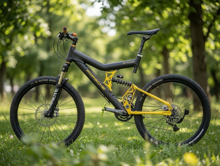 Used Porsche FS Evolution Carbon 1998 Mountainbike, Schwarz, 27,5 (650B) — image 14 of 15