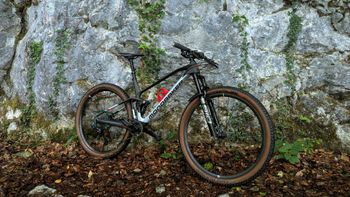 Used Mondraker F-PODIUM CARBON DC RR 2023 2023 Mountainbike, Light Gray, 29 — image 2 of 15