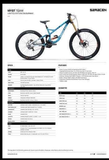 Used Saracen Myst Team - LTD 2026 2026 Mountainbike — image 16 of 18