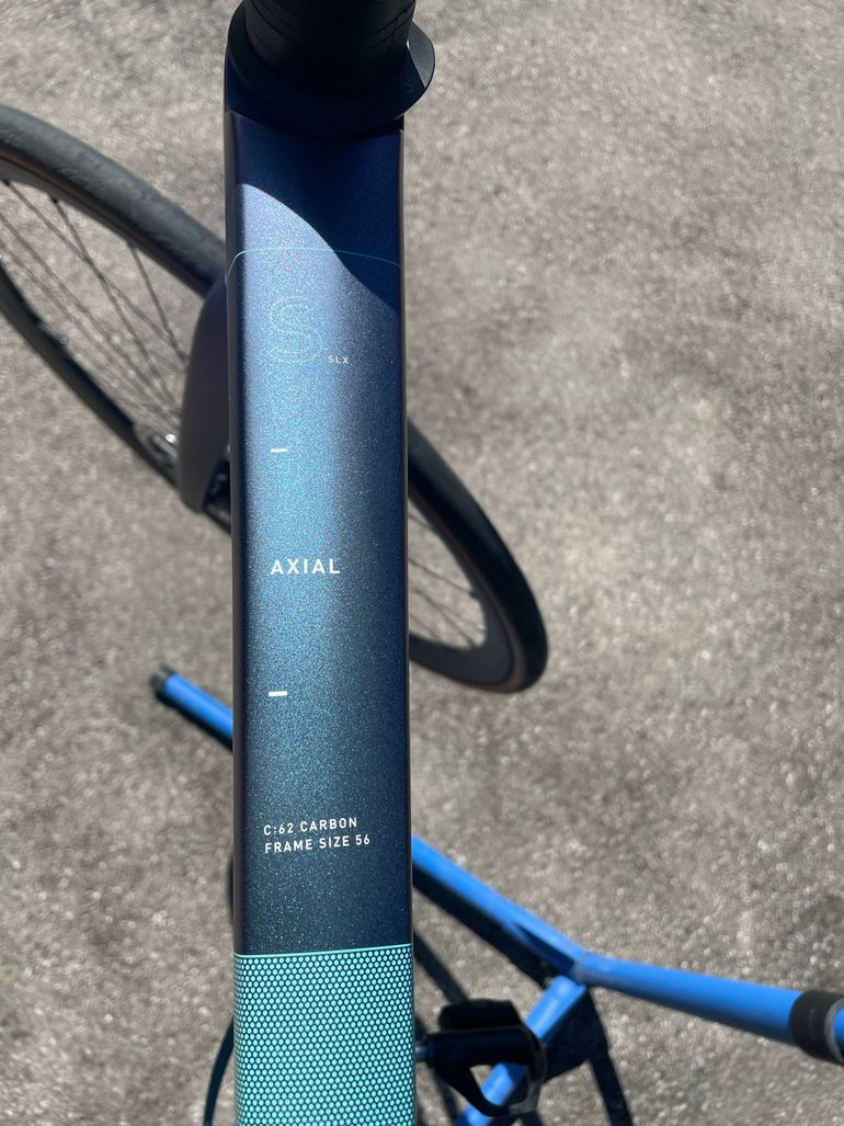 Used CUBE AXIAL WS C:62 SLX 2022 2022 Road & Gravel, Blue — image 8 of 8