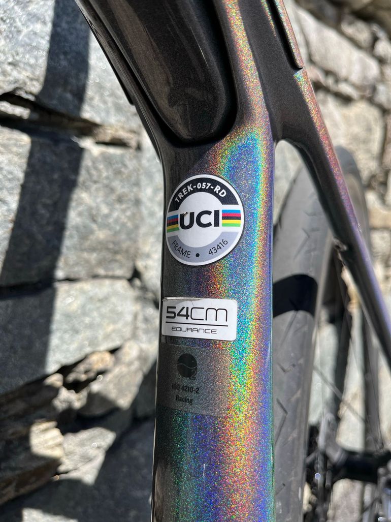 Used Trek Domane SLR 9 eTap 2021 2021 Road & Gravel, Light Gray — image 6 of 10