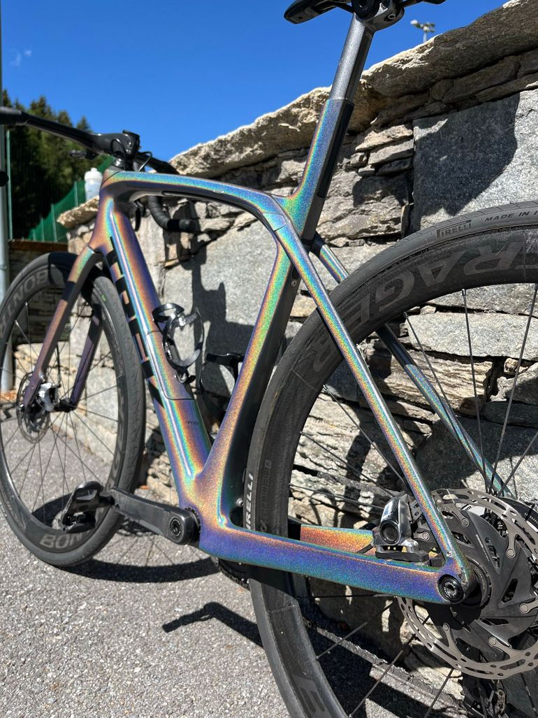 Used Trek Domane SLR 9 eTap 2021 2021 Road & Gravel, Light Gray — image 5 of 10