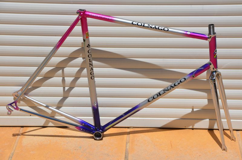 Used Colnago Vintage Colnago Decor Road Bike Frame And Fork Made From Columbus Brain Steel Tubing. Frameset 1993 Road & Gravel