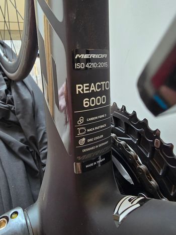 Used Merida REACTO 6000 Di2 2024 2024 Road & Gravel, Black — image 11 of 18