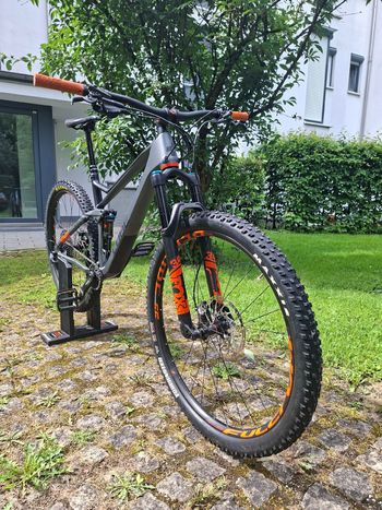 Used CUBE STEREO 120 HPC TM 29 2021 2021 Mountainbike, Light Gray, 29 — image 14 of 15