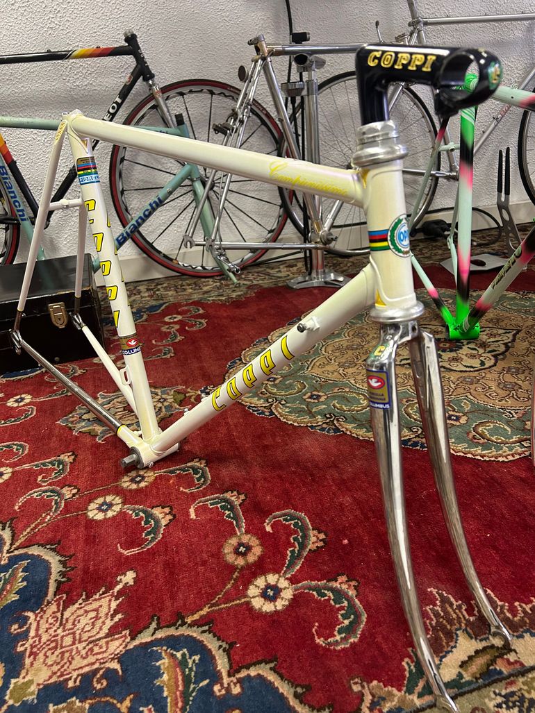 Used Coppi Campionissimo Fiorelli Columbus Frameset 1984 Road & Gravel, White — image 7 of 16