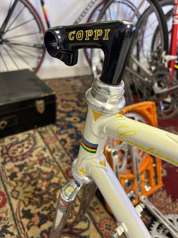 Used Coppi Campionissimo Fiorelli Columbus Frameset 1984 Road & Gravel, White — image 15 of 16