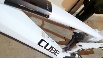 Used CUBE STEREO HYBRID 120, PRO 750 2024 Frameset 2024 Mountainbike, Weiß, 27.5, 29 — image 10 of 11