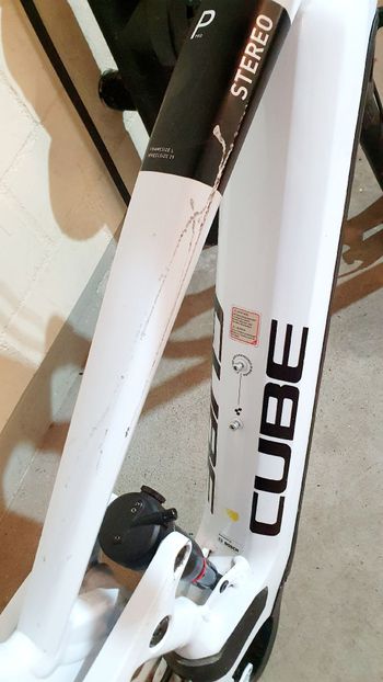 Used CUBE STEREO HYBRID 120, PRO 750 2024 Frameset 2024 Mountainbike, Weiß, 27.5, 29 — image 4 of 11