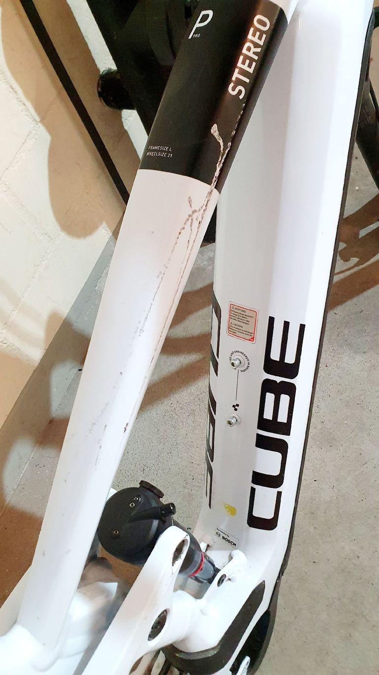 Used CUBE STEREO HYBRID 120, PRO 750 2024 Frameset 2024 Mountainbike, Weiß, 27.5, 29 — image 4 of 11