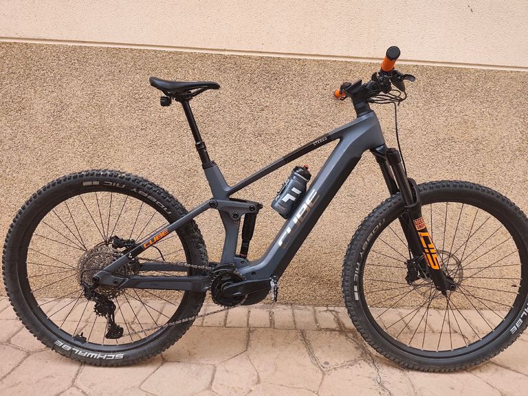 Used CUBE STEREO HYBRID 140 HPC, RACE 750 2024 2024 Mountainbike, Light Gray, 27.5, 29 — image 1 of 6
