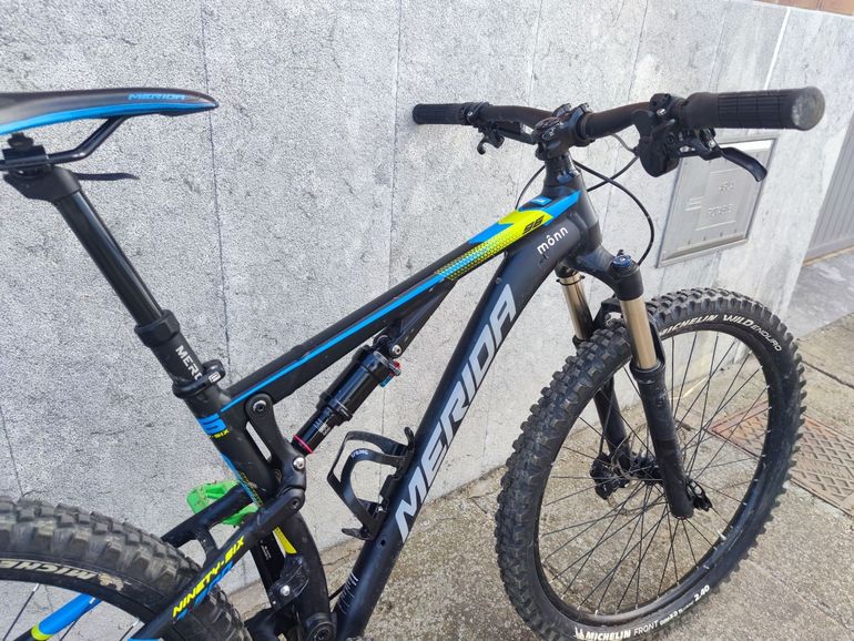 Used Merida Ninety-six Shimano Deore XT Di2 2017 Mountainbike, Black — image 2 of 7