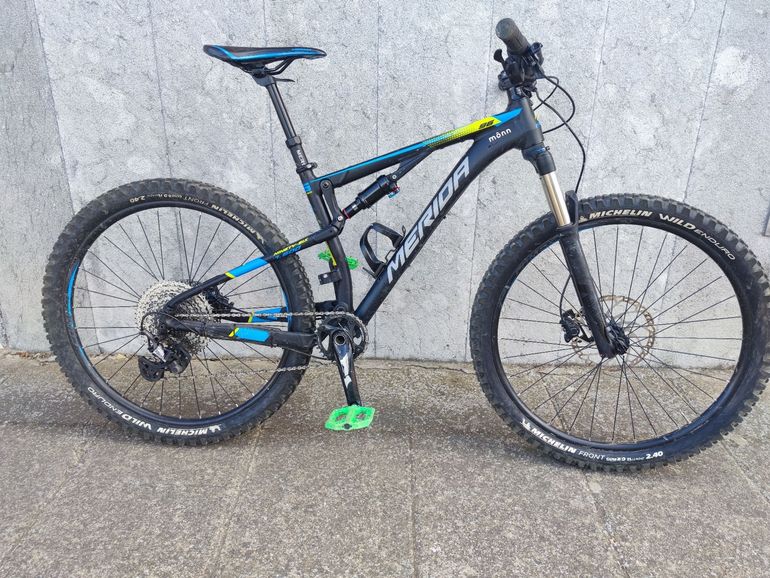Used Merida Ninety-six Shimano Deore XT Di2 2017 Mountainbike, Black — image 1 of 7