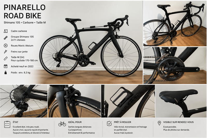 Pinarello Gan 105 2022 2022 Road & Gravel d'occasion — image 1 sur 5
