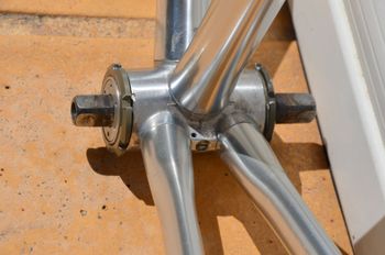 Used Vitus 979 Vintage Vitus 979 Road Bike Frame And Fork, Badged Tinazzi. Frameset 1980 Road & Gravel, Light Gray — image 31 of 32