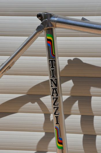 Used Vitus 979 Vintage Vitus 979 Road Bike Frame And Fork, Badged Tinazzi. Frameset 1980 Road & Gravel, Light Gray — image 4 of 32