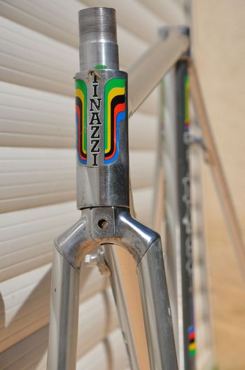 Used Vitus 979 Vintage Vitus 979 Road Bike Frame And Fork, Badged Tinazzi. Frameset 1980 Road & Gravel, Light Gray — image 17 of 32
