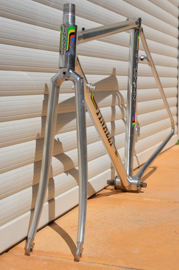 Used Vitus 979 Vintage Vitus 979 Road Bike Frame And Fork, Badged Tinazzi. Frameset 1980 Road & Gravel, Light Gray — image 16 of 32