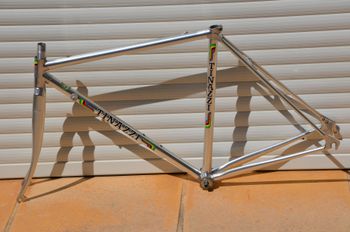Used Vitus 979 Vintage Vitus 979 Road Bike Frame And Fork, Badged Tinazzi. Frameset 1980 Road & Gravel, Light Gray — image 15 of 32