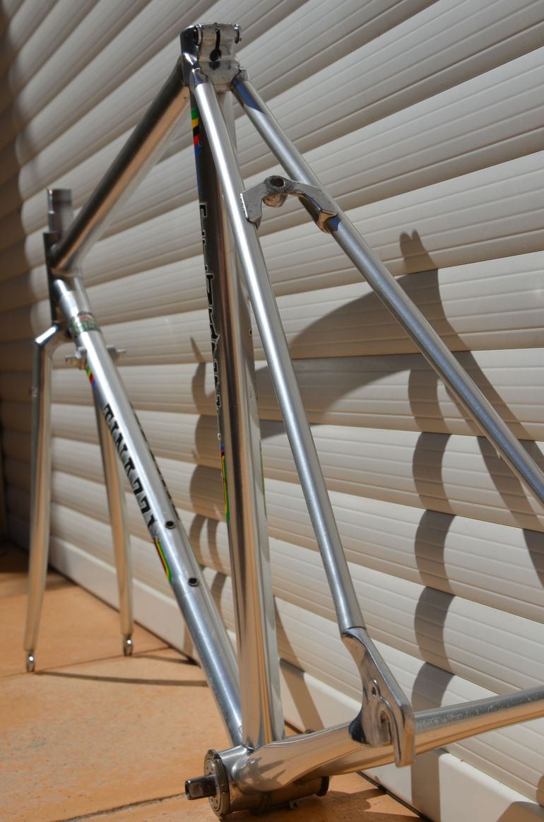 Used Vitus 979 Vintage Vitus 979 Road Bike Frame And Fork, Badged Tinazzi. Frameset 1980 Road & Gravel, Light Gray — image 29 of 32