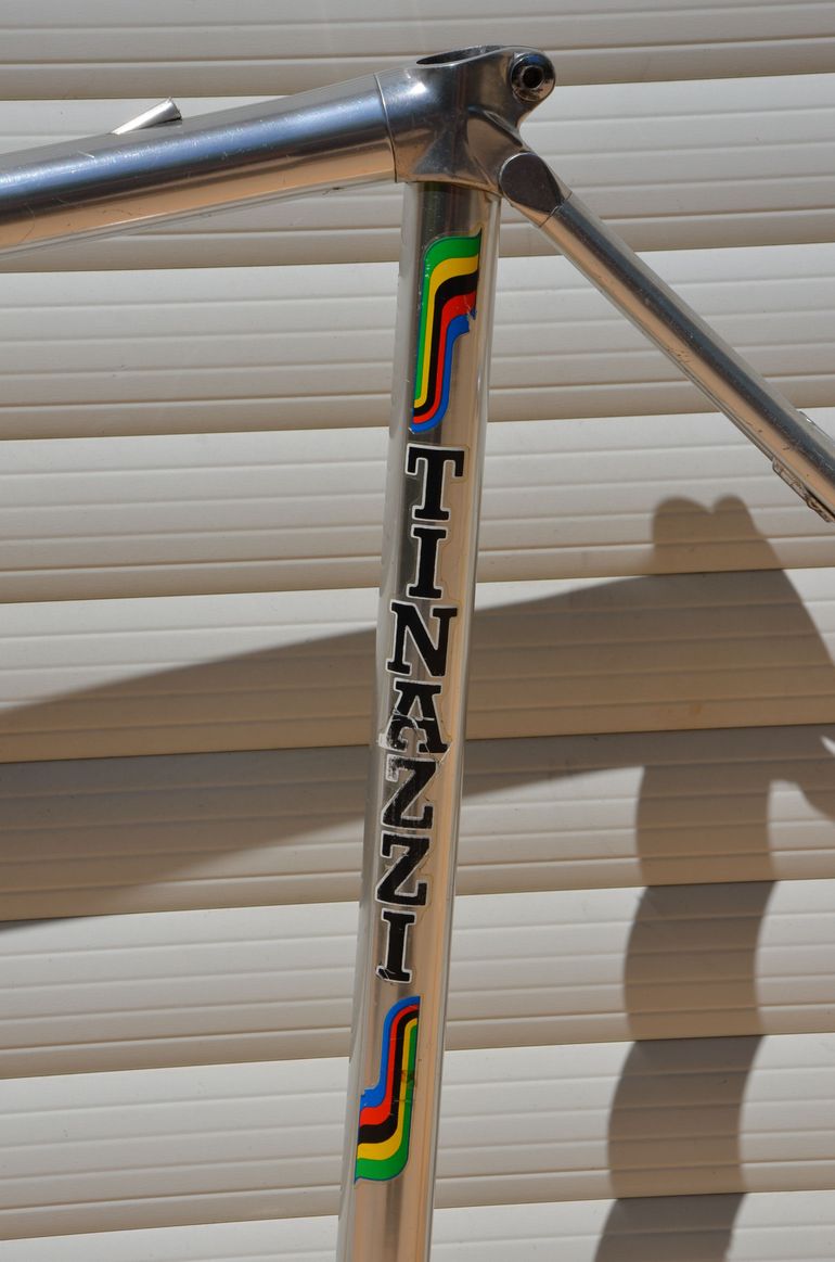 Used Vitus 979 Vintage Vitus 979 Road Bike Frame And Fork, Badged Tinazzi. Frameset 1980 Road & Gravel, Light Gray — image 18 of 32