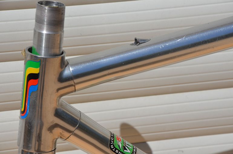 Used Vitus 979 Vintage Vitus 979 Road Bike Frame And Fork, Badged Tinazzi. Frameset 1980 Road & Gravel, Light Gray — image 23 of 32