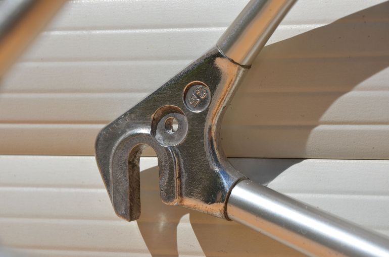 Used Vitus 979 Vintage Vitus 979 Road Bike Frame And Fork, Badged Tinazzi. Frameset 1980 Road & Gravel, Light Gray — image 11 of 32