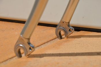 Used Vitus 979 Vintage Vitus 979 Road Bike Frame And Fork, Badged Tinazzi. Frameset 1980 Road & Gravel, Light Gray — image 26 of 32