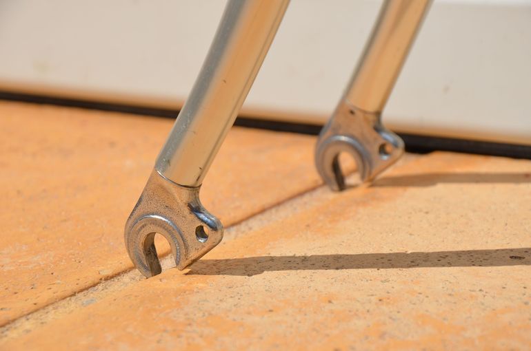 Used Vitus 979 Vintage Vitus 979 Road Bike Frame And Fork, Badged Tinazzi. Frameset 1980 Road & Gravel, Light Gray — image 25 of 32