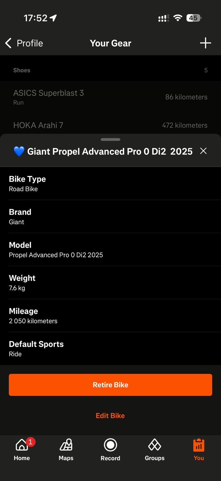 Used Giant Propel Advanced Pro 0 Di2 2025 2025 Road & Gravel, Blau — image 15 of 15