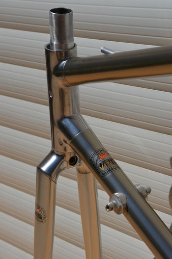 Used Peugeot Vintage Vitus 979 Road Bike Frame And Fork, Peugeot Badged. Frameset 1985 Road & Gravel, Light Gray — image 22 of 29